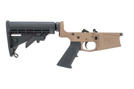 AERO Precision .308 M5 complete lower with flat dark earth Cerakote finish